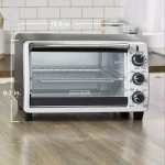 BLACK+DECKER 6-Slice Convection Toaster Oven with Bake, Broil, and Toast Functions - Black thumbnail 8