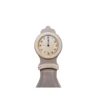 3R Studios Distressed Grey Vintage Wood Floor Grandfather Clock with Quartz Movement thumbnail 7