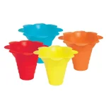 Paragon 4 oz. Multicolor Flower Drip Tray Snow Cone Cups, 100 Count thumbnail 1