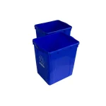 Enviro World 22 Gallon Recycling Bin, 2-Pack, Blue thumbnail 2