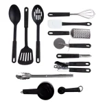 Gibson Home Gibson Total Kitchen 20-Piece Nylon Utensil and Gadget Set, Black thumbnail 1