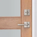 Baldwin Prestige Spyglass Single Cylinder Satin Nickel Handleset with Square Lever and SmartKey Security thumbnail 14