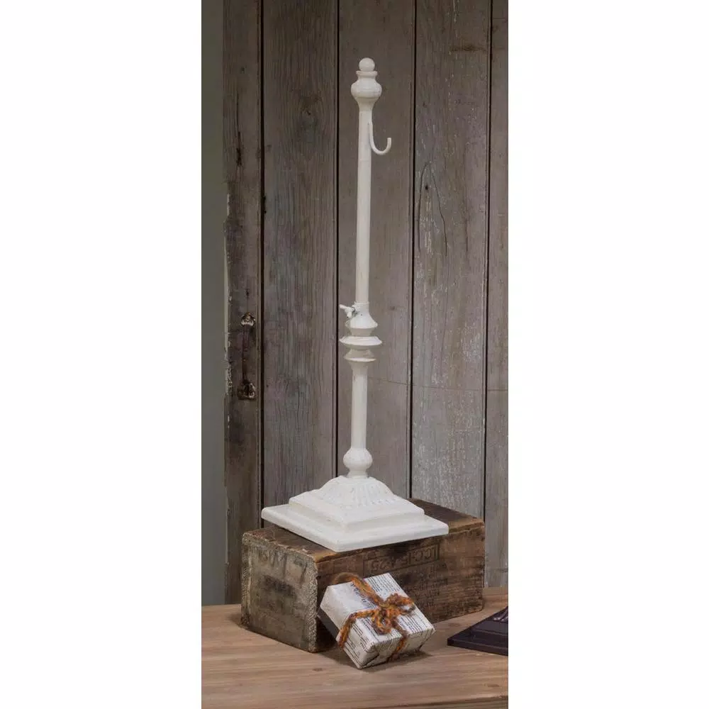 Tripar International, Inc Cream Antiqued Metal Wreath and Stocking Holder - Adjustable Stand