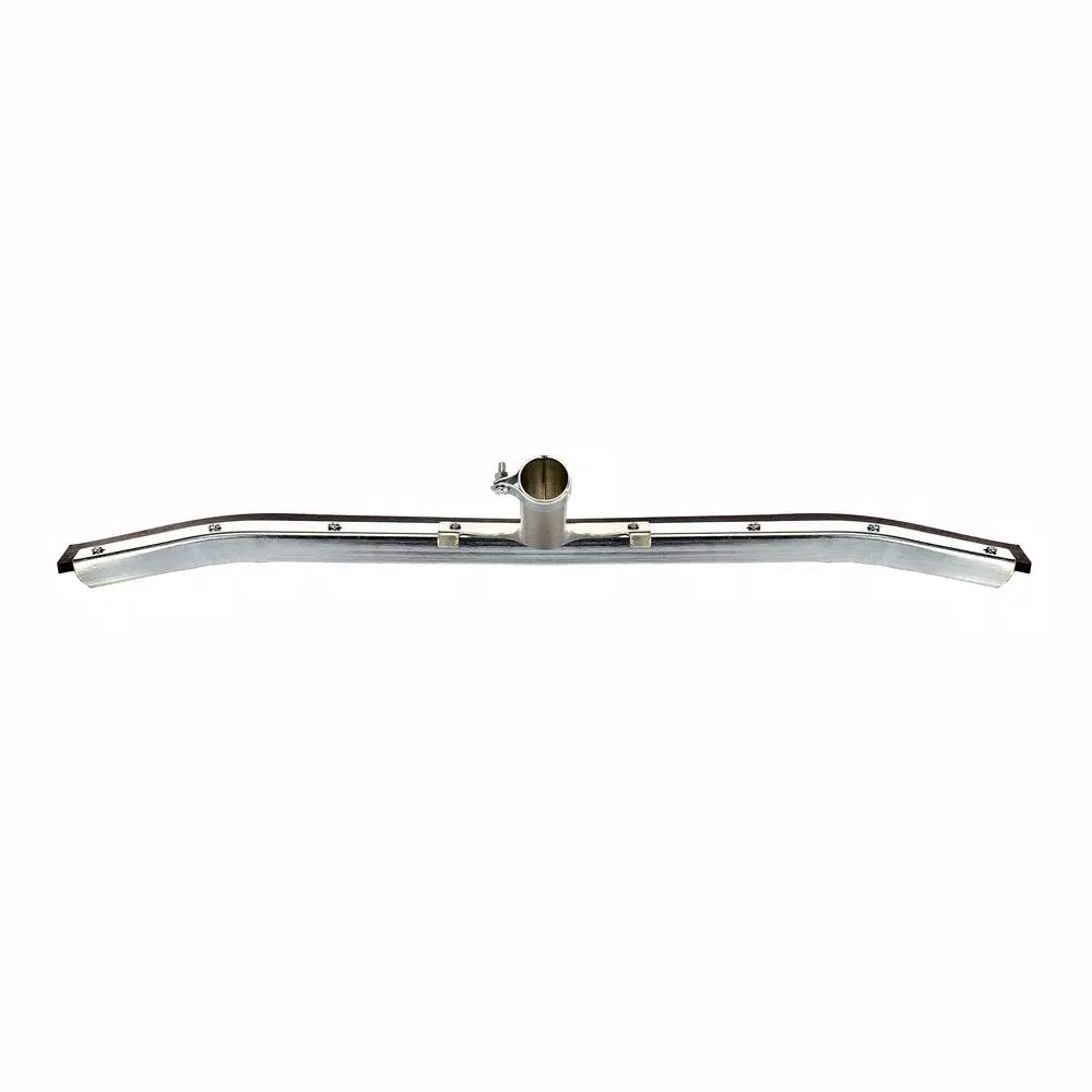 Alpine Industries 24 in. Heavy-Duty Curved Floor Squeegee, Steel Frame, Black