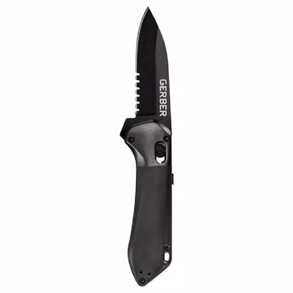 Gerber Highbrow Compact Assisted Opening Pocket Knife, 2.8 in. Drop Point Blade