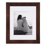 DesignOvation Museum Collection 11x14 Walnut Brown Picture Frame Set, Matted to 8x10, Pack of 4 thumbnail 2