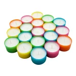 Stonebriar Collection Stonebriar Multicolor Tea Light Candles, Unscented Paraffin, 96-Pack thumbnail 1