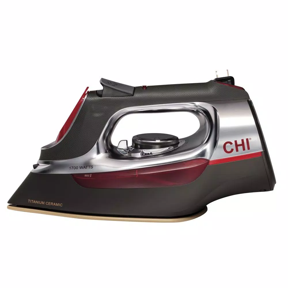 CHI Retractable Cord Steam Iron with Titanium-Infused Ceramic Soleplate