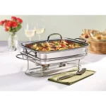 Cuisinart 7BSRT-31 Classic Entertaining 5 Qt. Rectangular Stainless Steel Buffet Server thumbnail 2