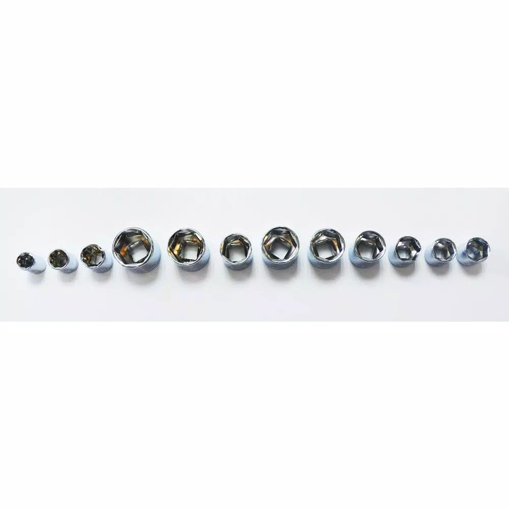 Best Value 52-Piece Socket Set with 1/4 in., 3/8 in., and 1/2 in. Drives - Metric and SAE
