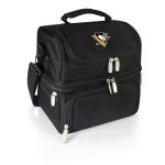 Picnic Time Pranzo Pittsburgh Penguins Black Insulated Lunch Bag and Picnic Tote with Flatware Set thumbnail 1