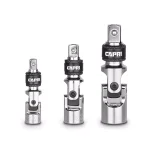 Capri Tools Quick Release Universal Joint Set, 3-Piece Chrome Vanadium Steel thumbnail 1
