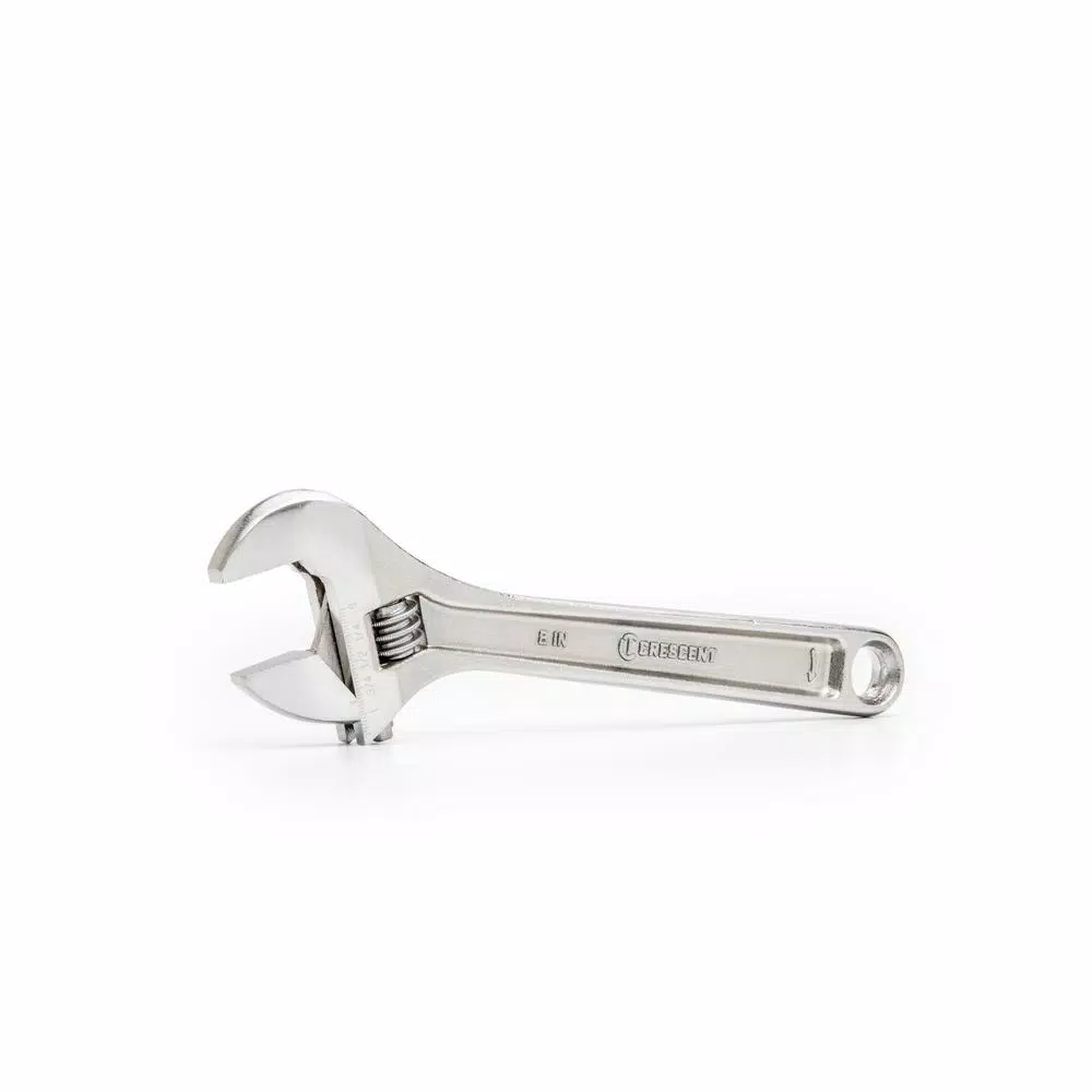 Crescent 8 in. Adjustable Wrench with Cushion Grip and Hex Jaw Design