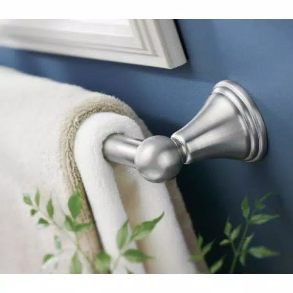 MOEN Preston 18 in. Single Towel Bar in Spot Resist Brushed Nickel