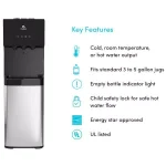 Avalon 3-Temperature Bottom Loading Water Cooler Dispenser with Child Safety Lock thumbnail 4