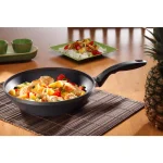 Swiss Diamond EDGE Nonstick 10.25 in. Stir Fry Pan with Glass Lid thumbnail 2