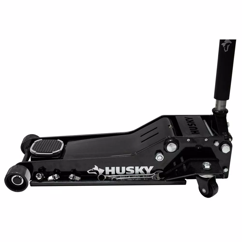 Husky 3.5-Ton Low Profile Floor Jack with Quick Lift and Universal Joint Release