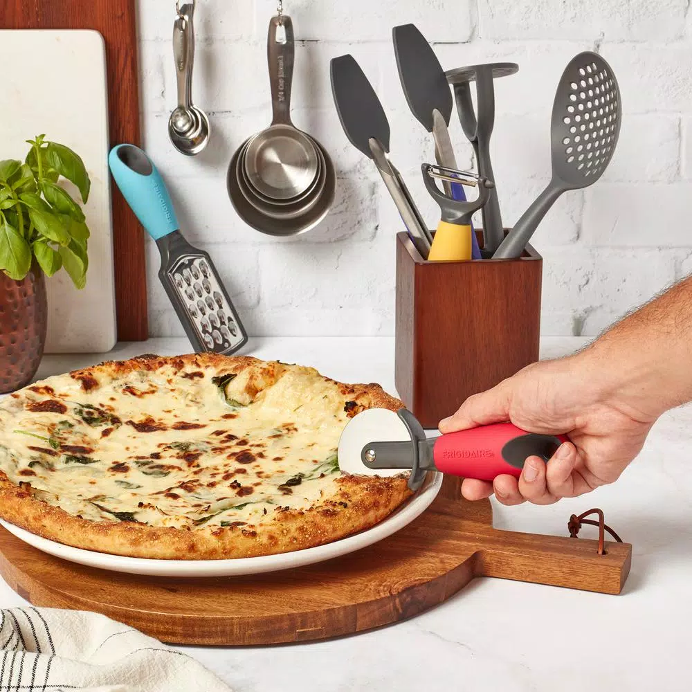 Frigidaire 14-Piece Silicone and Nylon Kitchen Utensil Set with Stainless Steel Measuring Tools