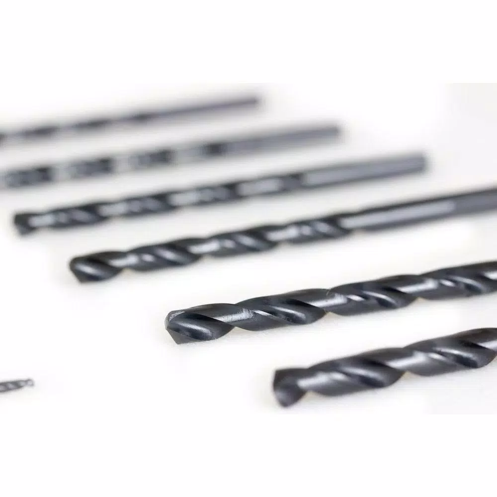 WEN 13-Piece Black Oxide Twist Drill Bit Set with Hex Shank