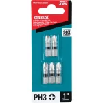 Makita ImpactXPS #3 Phillips 1 in. Insert Bits, 5-Pack thumbnail 3