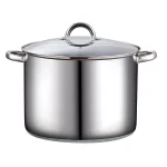 Cook N Home 16 qt. Stainless Steel Stock Pot with Tempered Glass Lid thumbnail 1