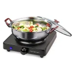 HomeCraft Single Burner 750W Black Hot Plate with Adjustable Temperature Control thumbnail 2