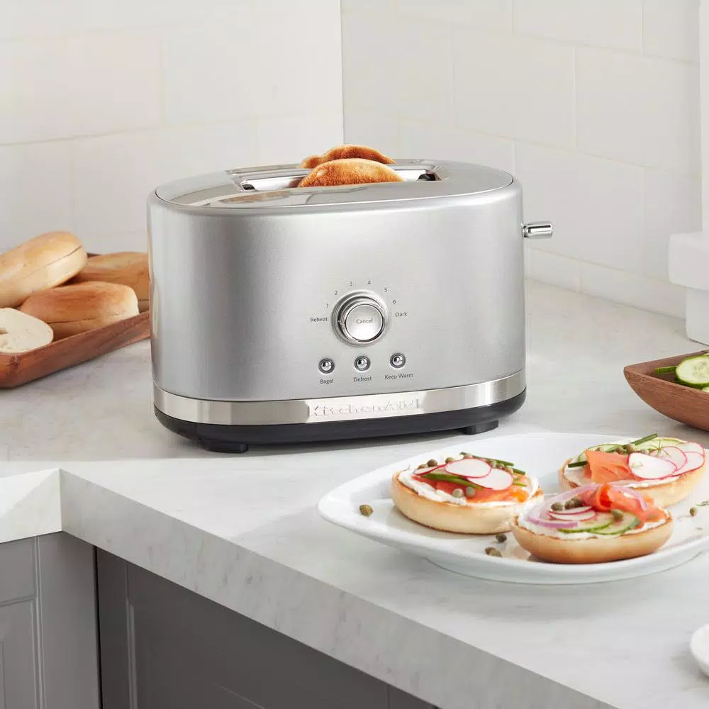 KitchenAid KMT2116CU 2-Slice Contour Silver Wide Slot Toaster