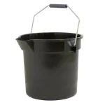 TAFCO PRODUCTS Tafco 3.5 Gal. Black Round Utility ECO Bucket, 14 Qt. Heavy-Duty Recycled Plastic Pail thumbnail 4