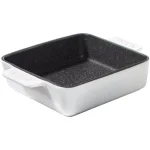 Starfrit The Rock by Starfrit 9-Inch Square Ceramic Nonstick Ovenware, White thumbnail 1