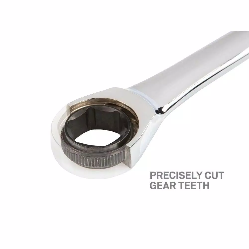 TEKTON 13-Piece Ratcheting Combination Wrench Set, 1/4 in. to 1 in., with Roll-Up Storage Pouch