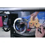 Microjig Magnetic Dust Cover for Steel Cabinet Table Saws - Bevel Slot Seal thumbnail 2