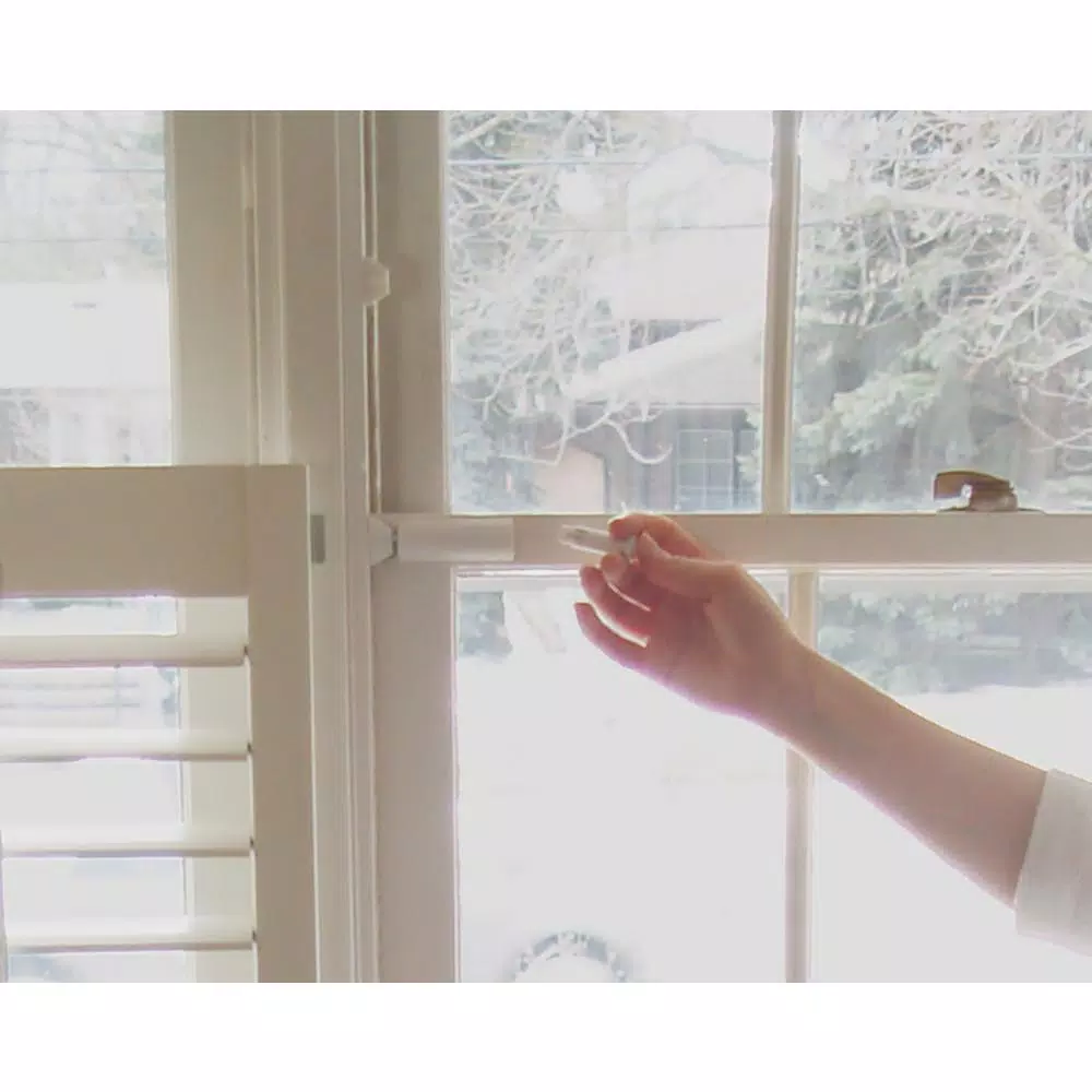 Cardinal Gates Window Guardian Lock (2-Pack) - Childproof Window Safety Lock with Patented Push-Button Key