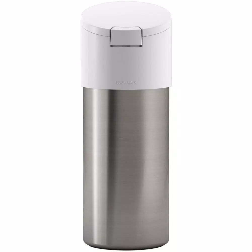 KOHLER Stainless Steel Disinfecting Wipes Dispenser with White Lid