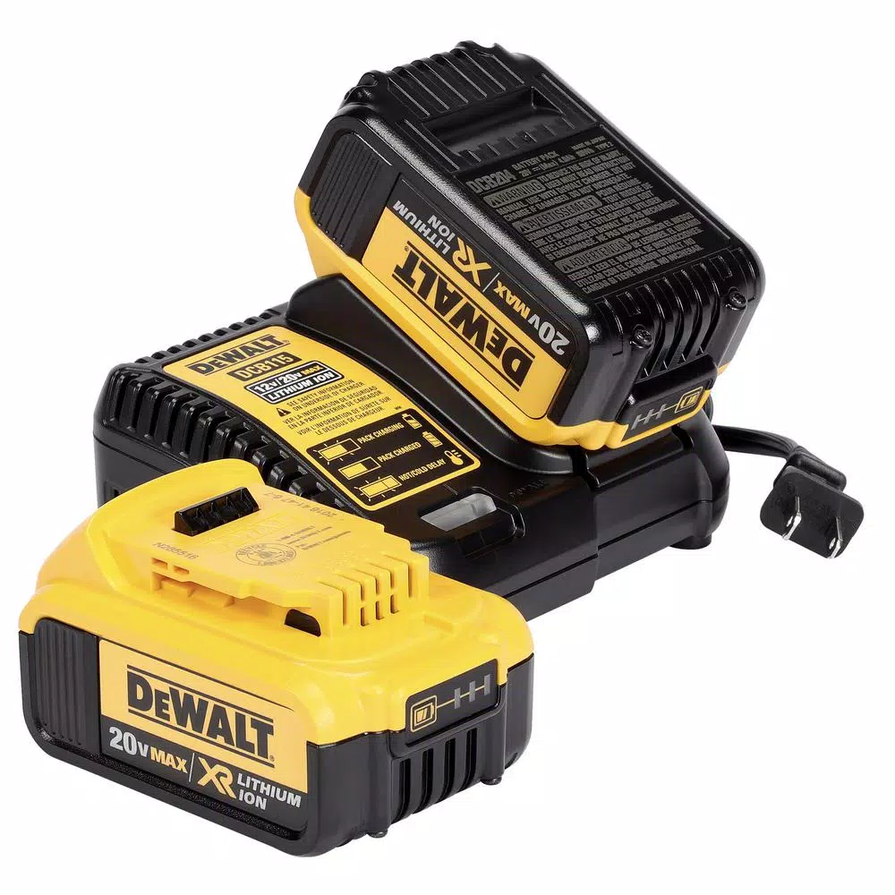 DEWALT 20V MAX XR 3/8 in. Compact Brushless Cordless Impact Wrench Kit with (2) 4.0 Ah Batteries & Charger