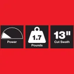 Homelite 13 in. 4 Amp Electric String Trimmer and Edger thumbnail 11