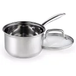 Cook N Home 3 qt. Stainless Steel Saucepan with Tempered Glass Lid thumbnail 3