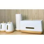 Jiallo European Collection Multi-Functional Bread Box, Scandinavian Style Kitchen Storage Bin thumbnail 4