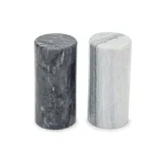 Fox Run Natural White and Black Marble Salt and Pepper Shaker Set thumbnail 2