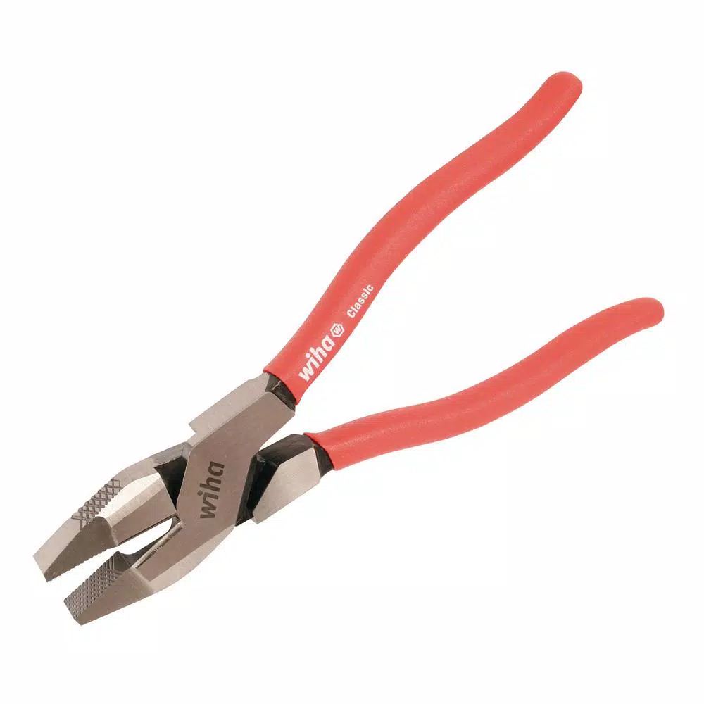 Wiha Classic Grip High-Leverage NE Style Lineman's Pliers, 9.5 in.