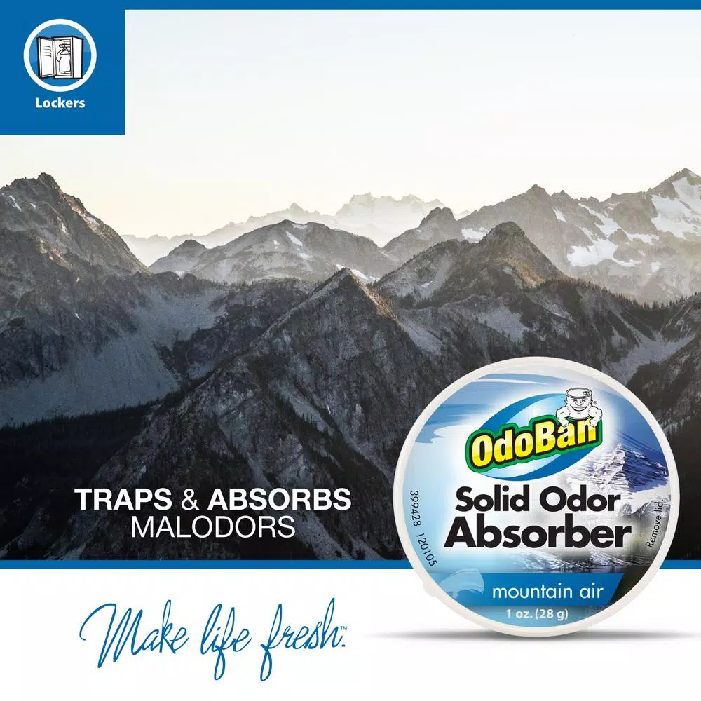 OdoBan Mountain Air Solid Odor Absorber Gel, 1 oz.