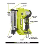 RYOBI 18V ONE+ AirStrike 23-Gauge 1-3/8 in. Headless Pin Nailer Kit with 1.5 Ah Battery and Charger thumbnail 3