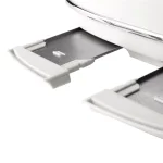 Haden Heritage 4-Slice Retro Wide Slot Toaster, 1500W, White thumbnail 5
