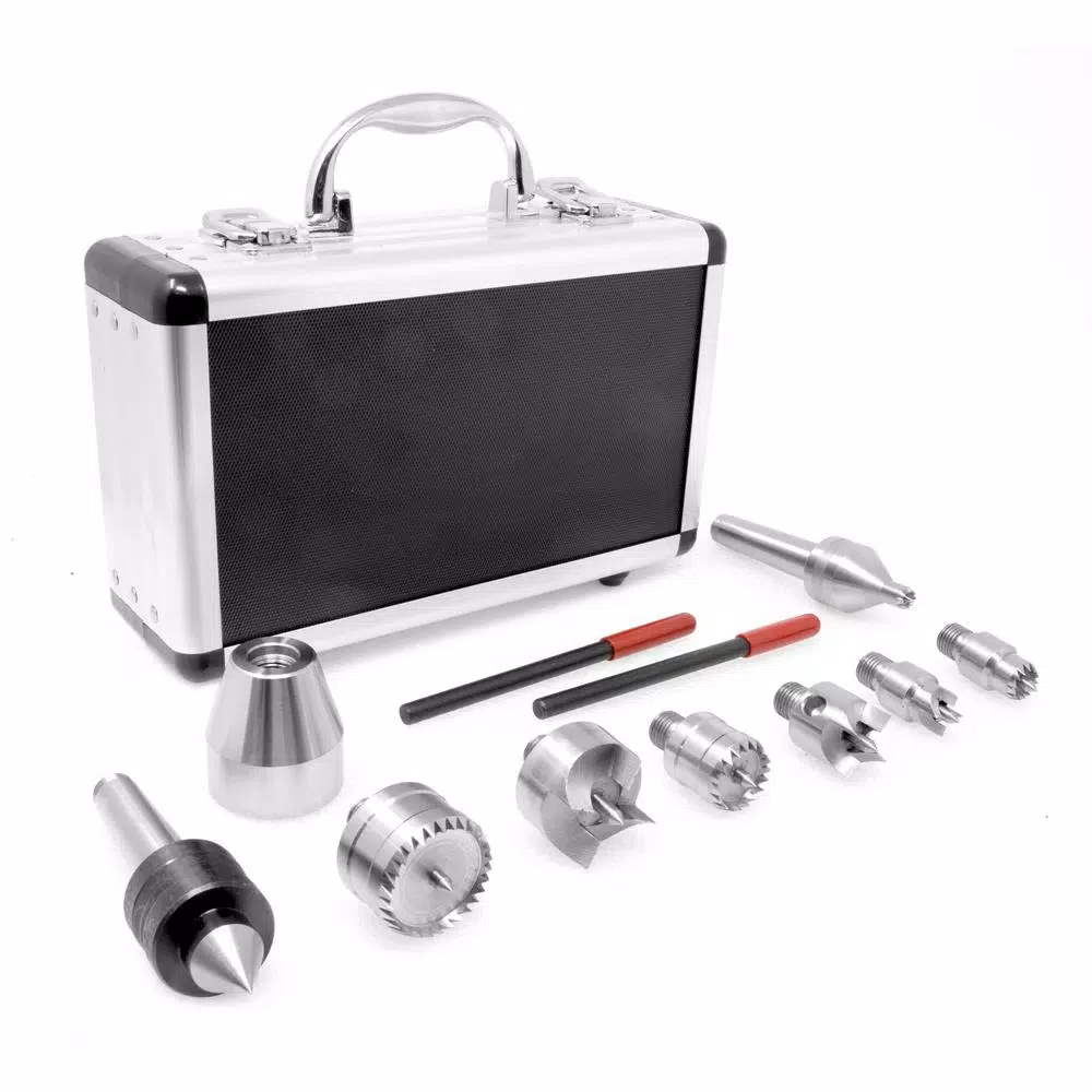 WEN 9-Piece MT2 Wood Lathe Drive and Live Center Kit with Aluminum Carrying Case