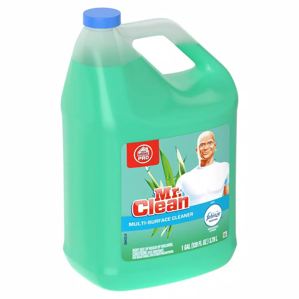 Mr. Clean Multi-Surface Liquid Cleaner with Febreze Meadows and Rain, 1 Gallon