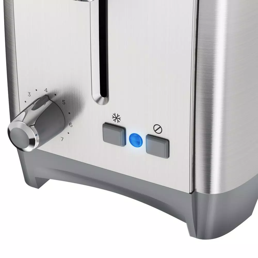BLACK+DECKER 2-Slice Wide Slot Toaster, Black and Stainless Steel