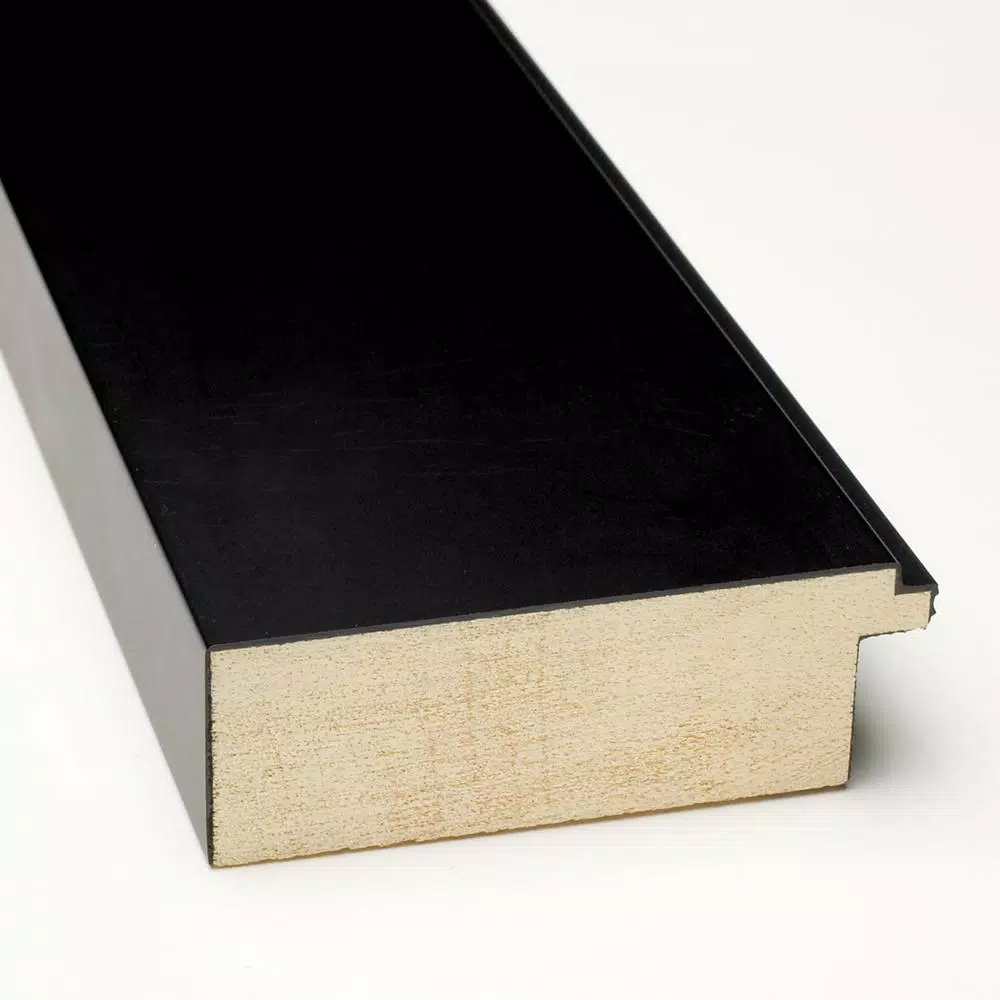 Amanti Art Corvino 41 in. W x 29 in. H Black Wood Framed Magnetic Memo Board