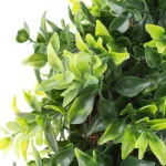 Pure Garden 11.5 in. Artificial Opal Basil Leaf Wreath, UV Resistant Green Decor thumbnail 2