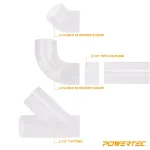 POWERTEC 2-1/2 in. x 36 in. Clear Rigid PVC Dust Collection Pipe thumbnail 6
