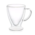 JoyJolt Declan 10 oz. Double Wall Insulated Borosilicate Glass Coffee Mugs (Set of 4) thumbnail 1