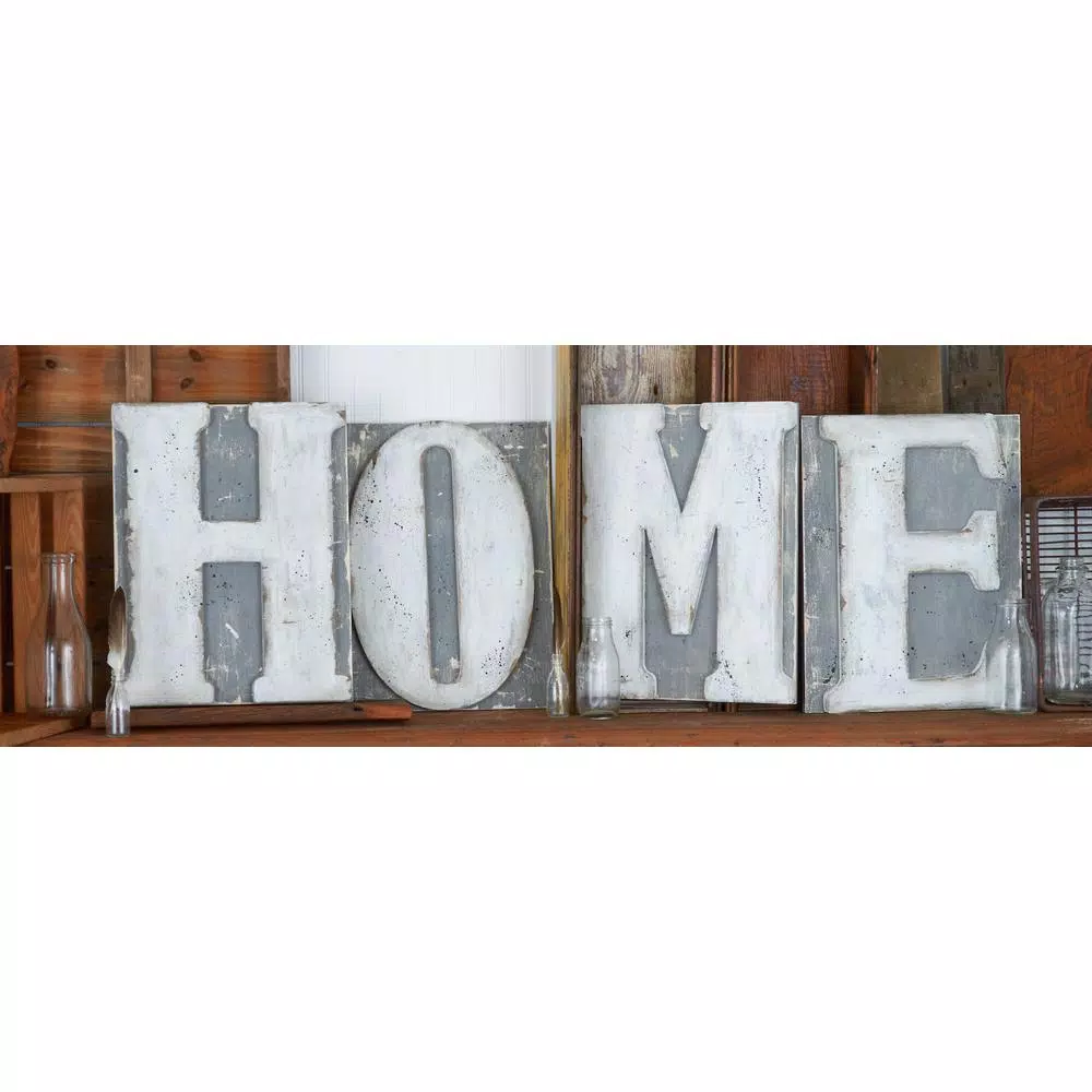 Jeff McWilliams Designs 23 in. Oversized Unfinished Wood Letter (H) - Industrial Style Wall Decor